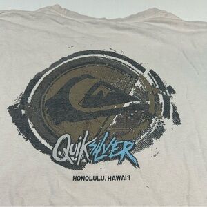 Vintage 90s Quiksilver Shirt Mens 2XL Surf Grunge Honolulu Hawaii Distressed